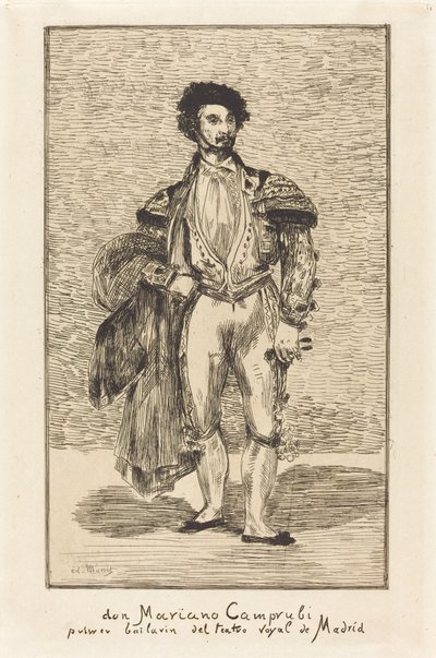 Don Mariano Camprubi (El Bailarín) de Édouard Manet