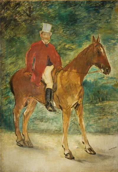 Retrato ecuestre de Michel Arnaud, 1875 de Édouard Manet