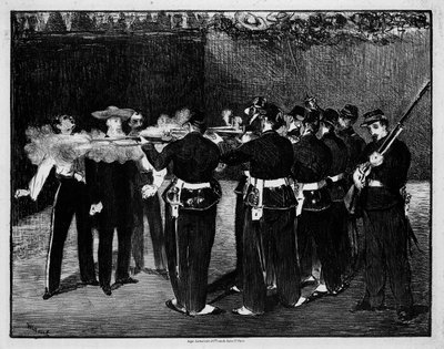 Ejecución del emperador Maximiliano de México de Édouard Manet