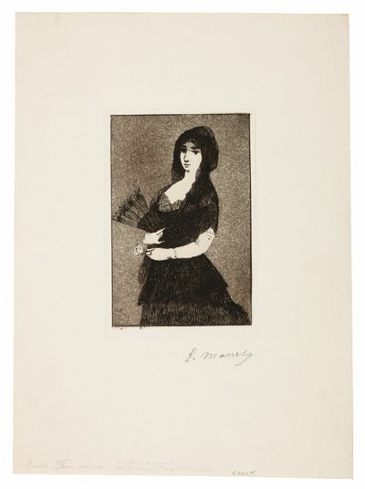 Flor exótica (Mujer con mantilla) de Édouard Manet