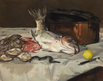 Peces (Naturaleza Muerta) de Édouard Manet