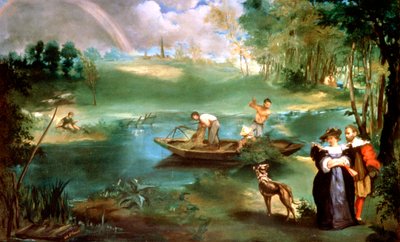 Pescando en St Ouen, 1860-1861 de Édouard Manet