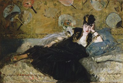 Francés:  La dame aux éventails Mujer con abanicos de Édouard Manet