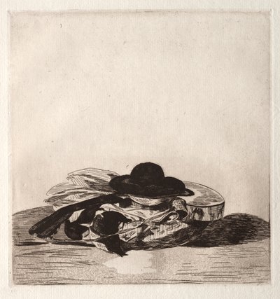 Frontispicio para una edición de grabados: Sombrero y guitarra de Édouard Manet
