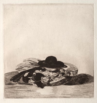 Frontispicio para una edición de grabados: Sombrero y guitarra de Édouard Manet