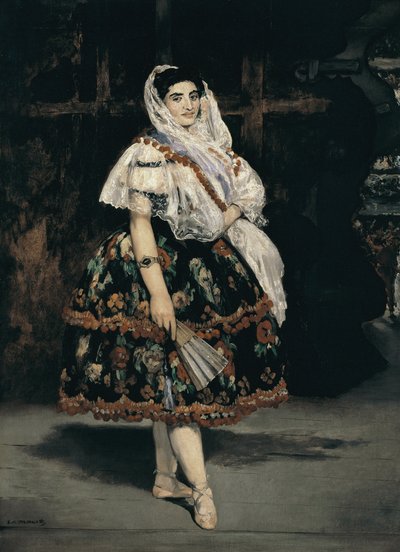 Retrato de cuerpo entero de Lola de Valencia de Édouard Manet