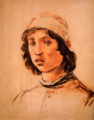 Cabeza de un hombre joven según el Autorretrato de Filippino Lippi de Édouard Manet