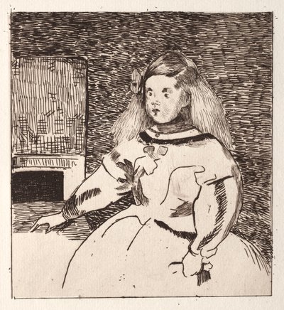 Infanta Margarita, after Velázquez de Édouard Manet