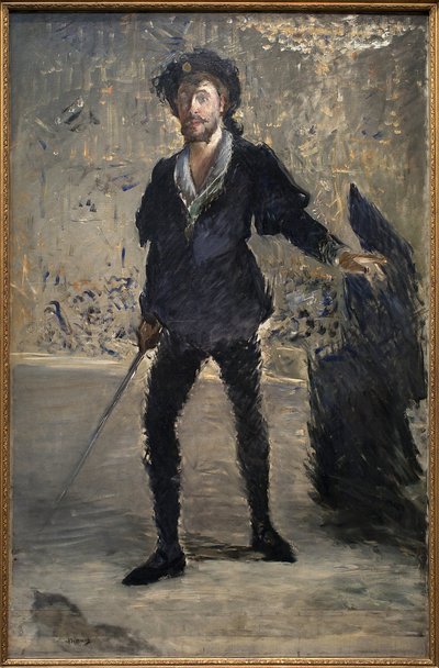 Jean Baptiste Faure (1830-1914) en la ópera Hamlet de Ambroise Thomas (1811-1896) de Édouard Manet
