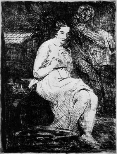 La toilette, 1861 de Édouard Manet