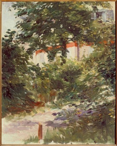 La casa en el follaje de Édouard Manet