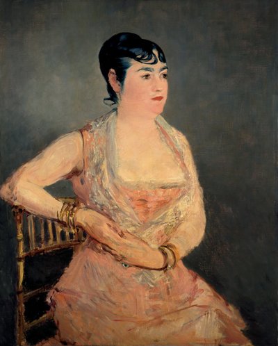 Dama en rosa, 1879-1881 de Édouard Manet