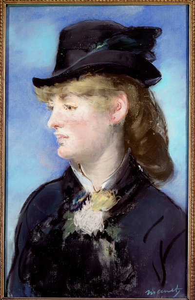Estudio de la camarera para Le Bar des Folies Bergères de Édouard Manet