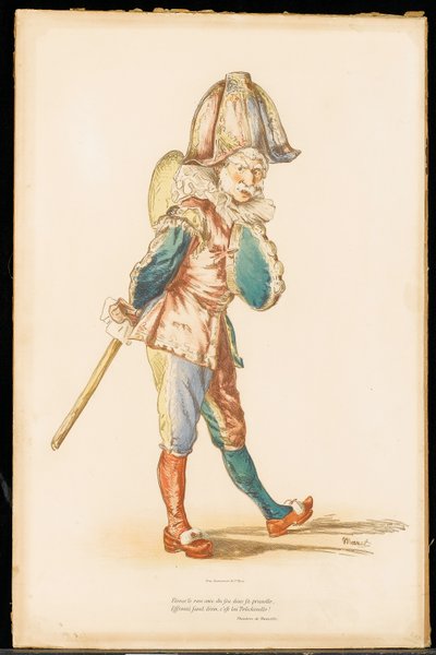 Le Polichinelle, 1874-76 de Édouard Manet