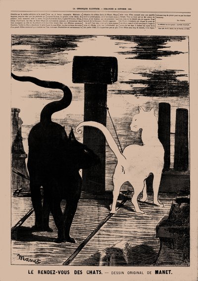 Le Rendez-vous des Chats, 1869 de Édouard Manet