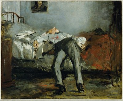 Suicidio ... (óleo sobre lienzo) de Édouard Manet