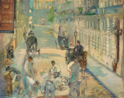 Les Paveurs de la Rue de Berne, 1878 de Édouard Manet