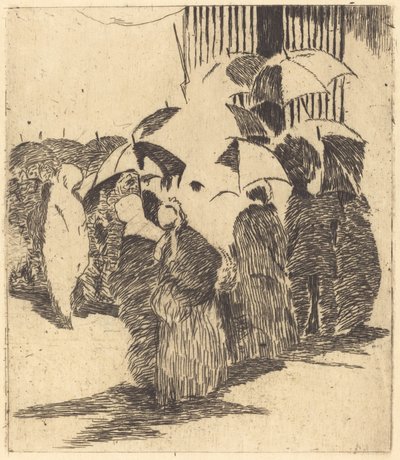 Fila frente a la carnicería (Queue devant la boucherie) de Édouard Manet