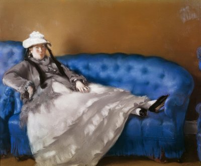 Madame Manet en el sofá azul de Édouard Manet