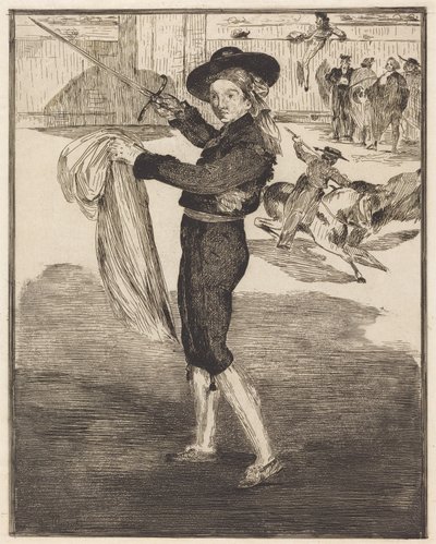 Mlle. Victorine con el traje de una «Espada» (L