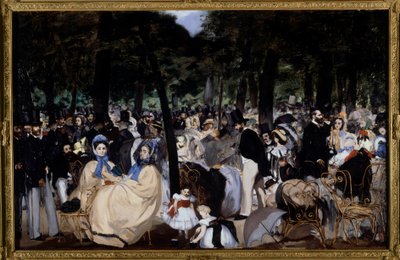 Música en los jardines de las Tullerías de Édouard Manet