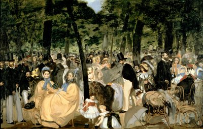 Música en los Jardines de las Tullerías de Édouard Manet