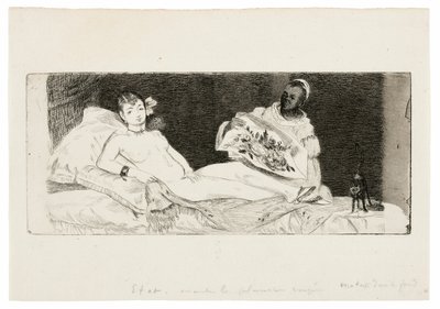 Olympia (publicado en placa) de Édouard Manet