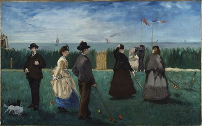 Partida de croquet en Boulogne-sur-Mer de Édouard Manet