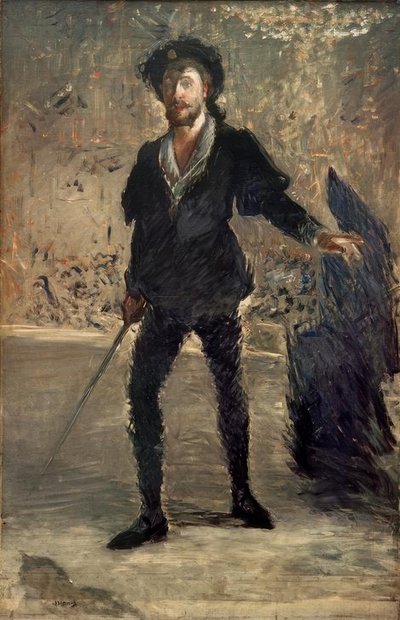 Retrato de Faure en el papel de Hamlet de Édouard Manet