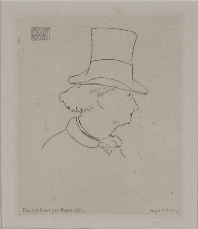 Retrato de Baudelaire de Édouard Manet