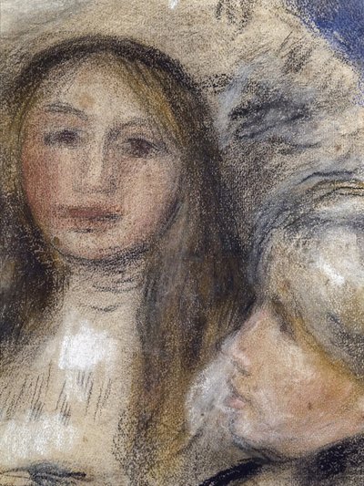 Retrato de Berthe Morisot (1841-1895) y su hija (Julie Manet de Édouard Manet