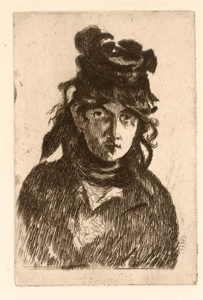 Retrato de Berthe Morisot de Édouard Manet