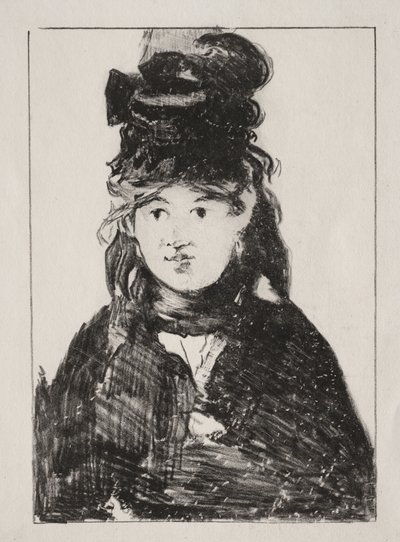 Retrato de Berthe Morisot de Édouard Manet