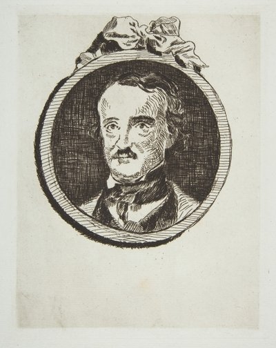 Retrato de Edgar Allan Poe, 1876 de Édouard Manet