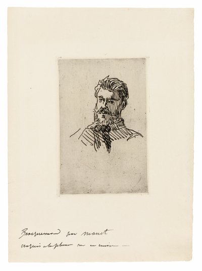 Retrato de Félix Bracquemond de Édouard Manet