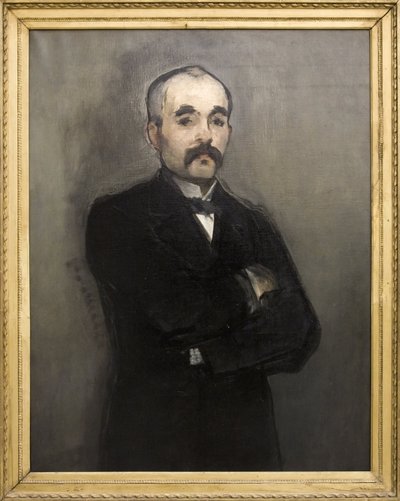 Retrato de Georges Clemenceau (óleo sobre lienzo) de Édouard Manet