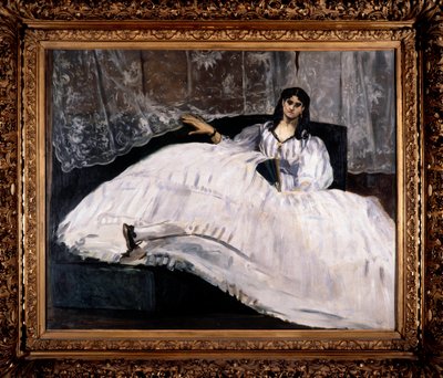 Retrato de Jeanne Duval, amante de Baudelaire. Pintura de Edouard Manet (1832-1883) de Édouard Manet