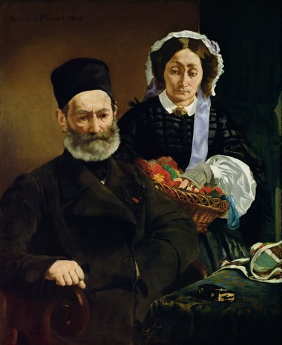 Retrato de Monsieur y Madame Auguste Manet de Édouard Manet