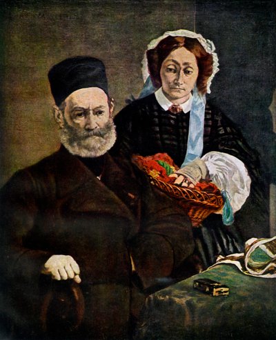 Retrato de Monsieur y Madame Auguste Manet, 1860 1938 de Édouard Manet