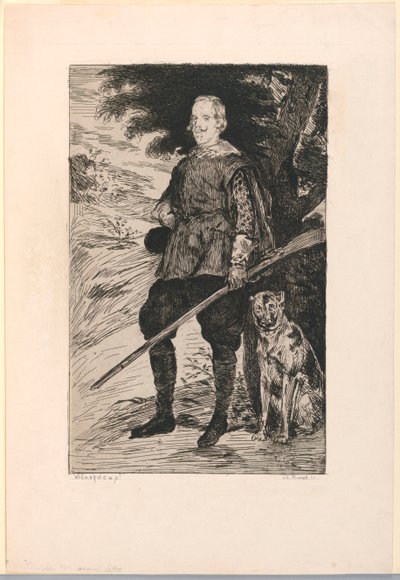 Retrato de Felipe IV, Rey de España, después de Diego Velázquez de Édouard Manet