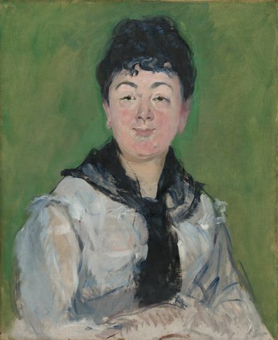 Retrato de una mujer con un fichu negro de Édouard Manet