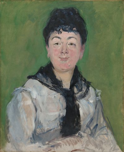 Retrato de una mujer con un fichu negro, c.1878 (óleo sobre lienzo) de Édouard Manet