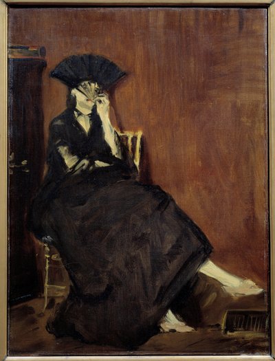 Retrato de la pintora Berthe Morisot de Édouard Manet