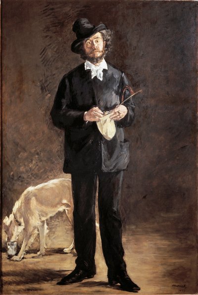 Retrato del poeta, pintor y escultor Gilbert-Marcellin Desboutin de Édouard Manet