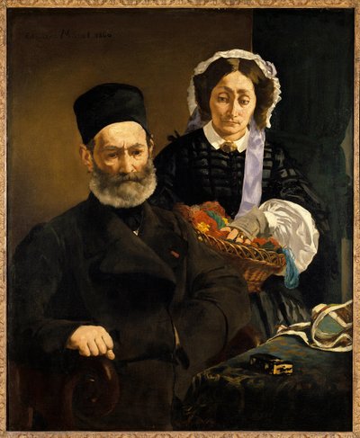 Retratos de Monsieur y Madame Auguste Manet, padres del artista de Édouard Manet