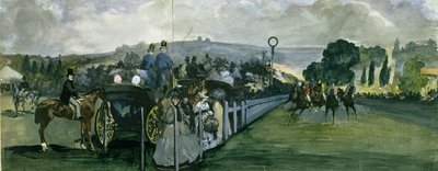 Hipódromo en Longchamps, 1864 de Édouard Manet