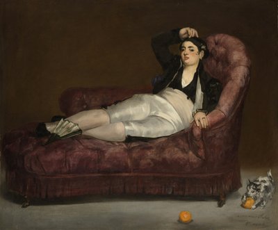 Joven reclinada en traje español de Édouard Manet