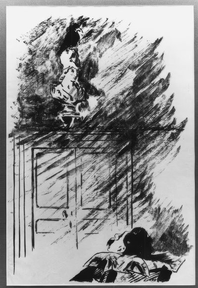 Siéntate en el busto de Pallas... de Édouard Manet