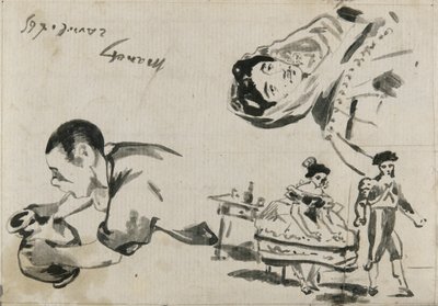 Bocetos de "Los gitanos," "El ballet español," y "Lola de Valence" para "L