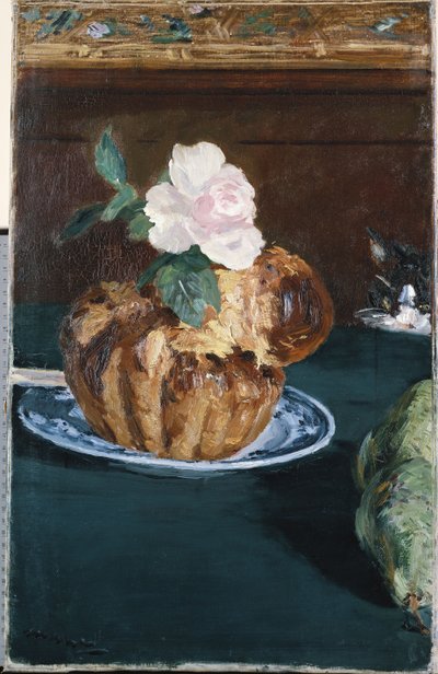 Naturaleza muerta con brioche, c.1880 de Édouard Manet